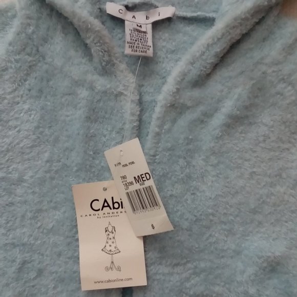 Cabi 760 Sweater Hoodie Zip Front Light Blue - Picture 7 of 10
